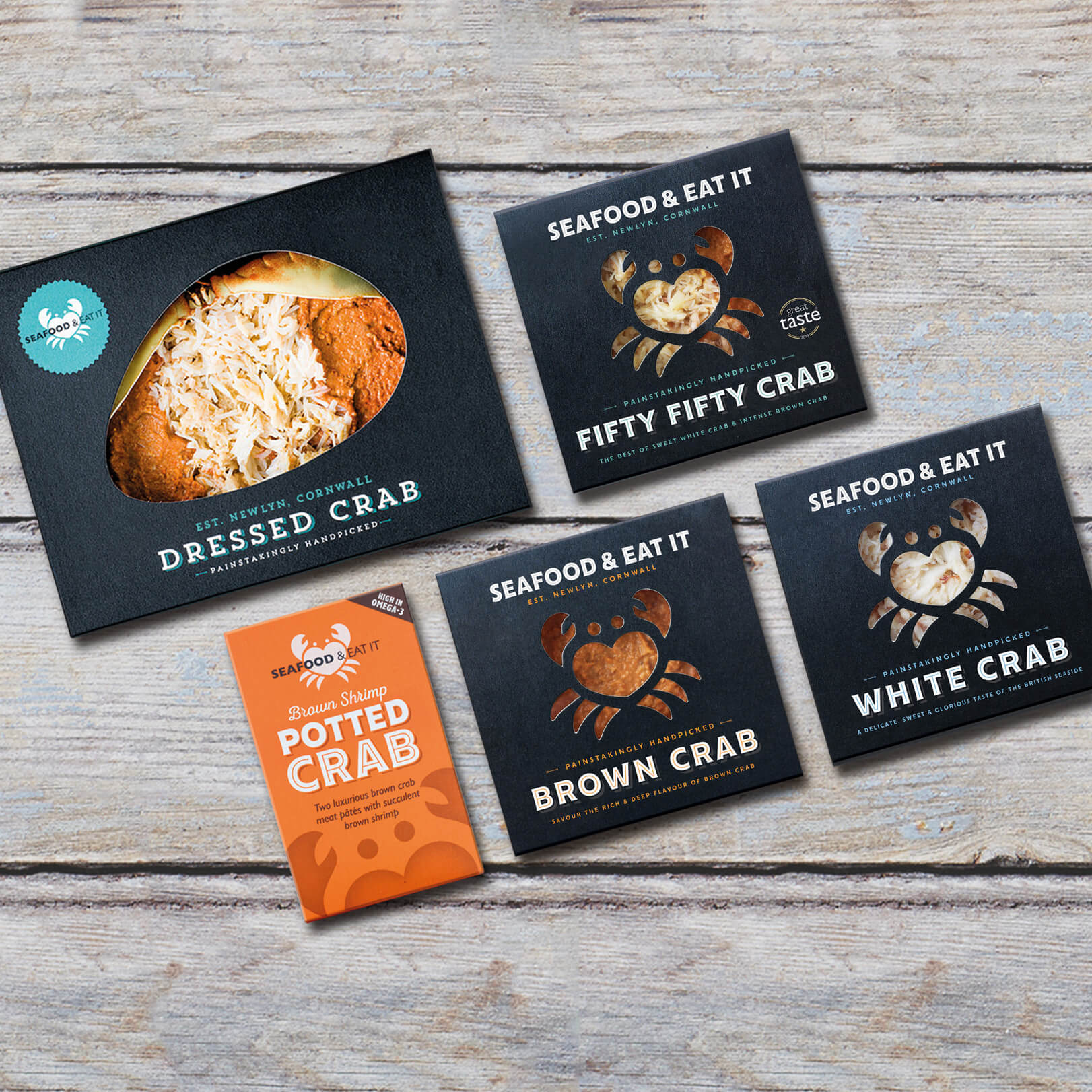 Seafood & Eat It Fresh Cornish Crab from Newlyn